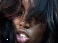 Ebony hotties Lacey Duvalle and Jada Fire fuck each other
