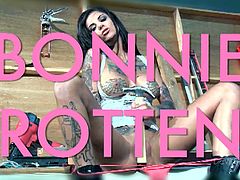 Check out this trailer from Bonnie Rotten's hardcore movie - The Destruction Of Bonnie Rotten. Her snatch got licked by lesbo sluts and also fucked with a machine.