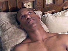 Watch this horny ebony babe getting her tight black pussy drilled hard by this black hunk.She how she sucks his black cock and rides him in the bed till he shoots his juice in her mouth.