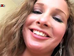 Luscious girl with big natural tits pokes her twat with baseball bat. She then stretches her pussy hole in a kinky fisting porn scene.