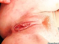 Nikki Rhodes does lewd things and then gets drenched in cum