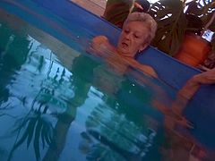 Watch this old horny babe masturbating her not so tight but still wet pussy in Old Nanny sex clips.