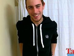 Chase has a fresh jizzload ready to go and a Fleshlight to help him get it out. He enjoys penetrating it with his young stiff cock and wants to shoot his load asap.