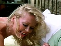 Hot and provocative retro blonde gives her husband blowjob and later he pokes her punani hard doggy style position. Don't skip this exciting The Classic Retro sex video.