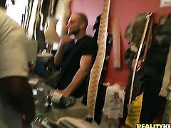 Senora with gigantic breasts and smooth cunt plays with vibrator
