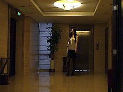 Audrey crossdressing walk in hotel