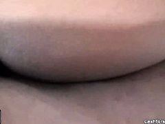 Brunette sucks like a pro in oral action