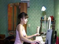 Naive teeny fucks like a woman