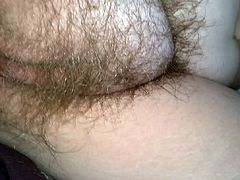rubbing wifes hairy pussy, she rubs her own pussy,ass fuck