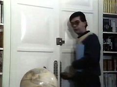 This intelligent looking horny dawg wished unforgettable hardcore hammering with incredibly pervert bitch. This one in crotchless panties removed clothes and he appreciated her booty hole from behind. Take a look at this freaky seduction in The Classic Porn sex clip!