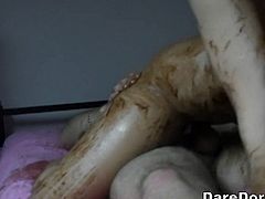 See the alluring and perverse blonde college slut Jayden Rae getting covered in chocolate syrup before riding her man's dong balls deep into a breathtaking explosion of pleasure.