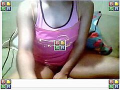 Hot girl masturbating on MSN  webcam (real)