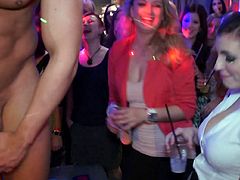 Insolent chicks are getting nasty and eager to fuck during slutty sex party