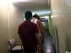 These college boys are forced to show their cocks and walk around like that as part of an initiation. They want to be part of a fraternity and that's what it takes.