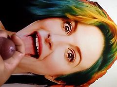 Hayley Williams Cum Tribute on (Tongue and face #2)