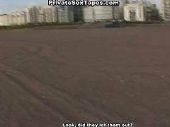 Insatiable blond head whorish harlot with tiny ugly boobs pose doggy way on sandy dirty beach and got turbulently loped by her kinky feverish man. Watch this extreme fuck in WTF Pass sex clip!