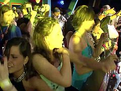 Check out this great scene where these sexy ladies have fun clubbing and teasing you where the great bodies.