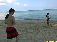 Fuck starving harlots went to beach in order to catch one horny guy. They planned to have pervert FFM hammering on fresh air...Look at these insatiable lassies in Reality Kings sex video!