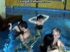 Bad girls and guys organize a party at the pool and they fuck under water and spend a good time, sucking the dick. Have a look at this group sex in WTF Pass xxx clip.
