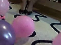 My Best Fetish brings you a hell of a free porn video where you can see how a hot brunette belle plays with balloons while assuming some very interesting poses.