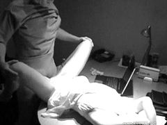 A fuckin' slutty bitch gets fucked hard on the desk and this footage from the security camera will get you off just fine.