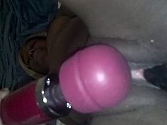 StarLewinsky playin wit her toy & gets fucked then sucks cum