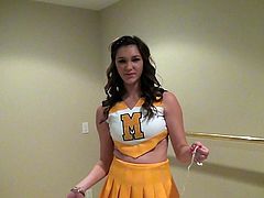 Amazing porn model gives a lesson how to attract the men. This horny bitch showing her as i cheerleader's dress. Watch in steamy Mofos Network xxx clip.