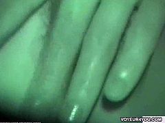 A spycam recorded an Asian couple fucking in their car at night. They started with light fondles and finished with deep pussy pounding, thinking that no one sees them.