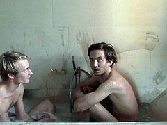 Retro sex video featuring horny couple shows them taking bath together. Then, they have steamy missionary style sex. Exciting porn video is presented by Lust Cinema.