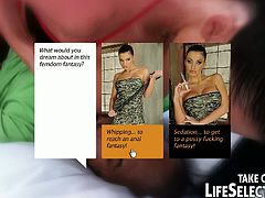 Life Selector brings you a hell of a free porn video where you can see how the sensual brunette superstar Aletta Ocean wants to be fucked deep and hard into heaven by a black stud.