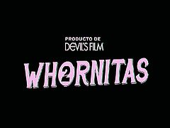 Whornitas 2. Featuring Charlyse Angel, Selma Sins, Nadia Styles,  Bridgette B. These girls are whores, and Devils Film caught them right in the middle of their devious acts!