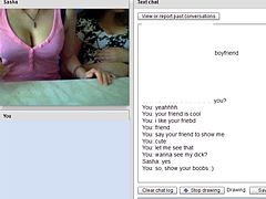 DA HOT BLONDE TEASE ON CHATROULETTE