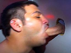 This dude a soft latin lover who enjoys pleasing cocks. He loves to get on his knees in the glory hole and shows some pretty amazing oral skills to make this dude cum.