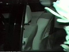 Amateur backseat car sex voyeurism