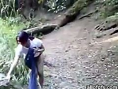 Horny and sexy babe with nice bodies walks near the river naked showing their asses. Have a look at this chicks in The Indian porn sex video.