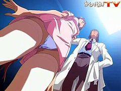 Have a good time watching this anime video where disgusting shit happens! This babe gets mistreated by a nasty doctor who likes her fluids a lot!