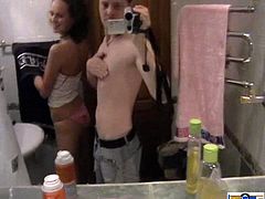 Click to watch this Russian couple while they have some fun in the bathroom and they decide to do an amateur reality video of each other.