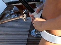 Day on a boat turns quite amazing for three horny milfs in need for harsh pussy masturbation sensations