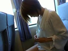 SexJapanTV brings you a hell of a free porn video where you can see how this alluring Japanese brunette strips and poses on the ferry for your enjoyment.