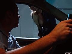 Victoria White gives Will Powers a ticket for speeding and brings him in to the station for a private talk. That talk turns into an unforgettable fuck for them.