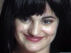 Black haired horny bitch with big tits provided her man with hard deep throat and got rewarded by solid doggy style fuck. Look at that rapacious woman in Fame Digital sex clip!