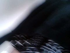 upskirt - black panties