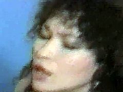 This video shows two different porn scenes. First comes brunette mom with big boobs that is getting brutally fucked in a missionary position. Next comes Asian MILF giving stout blowjob outdoor.