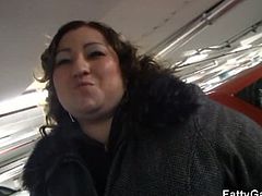 Checkout this fat horny bbw getting fucked by this dude. Ugly fat hoochie gets her snatch fucked missionary style, dude fucks her hard and her fat rolls bounce as well as her ugly saggy tits. Enjoy!