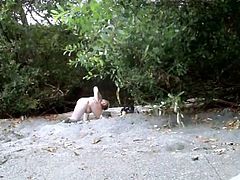 guy spreading ass on nude beach