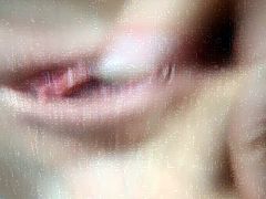 Sassy chick fucks her tight anal hole closeup sex tube video. Just click here and enjoy watching kinky well stacked chick masturbating on a glass table.