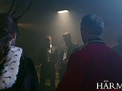 Huge mysterious masquerade party got number of people watching Samantha Bentley as she got fucked on all her holes. Watch this hot chick gagged and got her pussy and butt widened on these awesome gangbang action