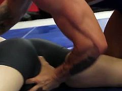 Thick And Big brings you a hell of a free porn video where you can see how the a kinky gay hunk Blue Bailey gets banged hard after some oiled wrestling with his friend.