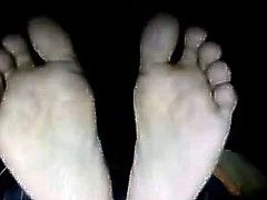 Straight guys feet on webcam #11