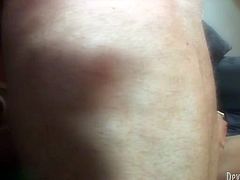 Cum thirty shemale tries to get a portion of cum delicacy. She jerks off cock and swallows it from time to time. Then she massages her own cock and keeps sucking his tool.